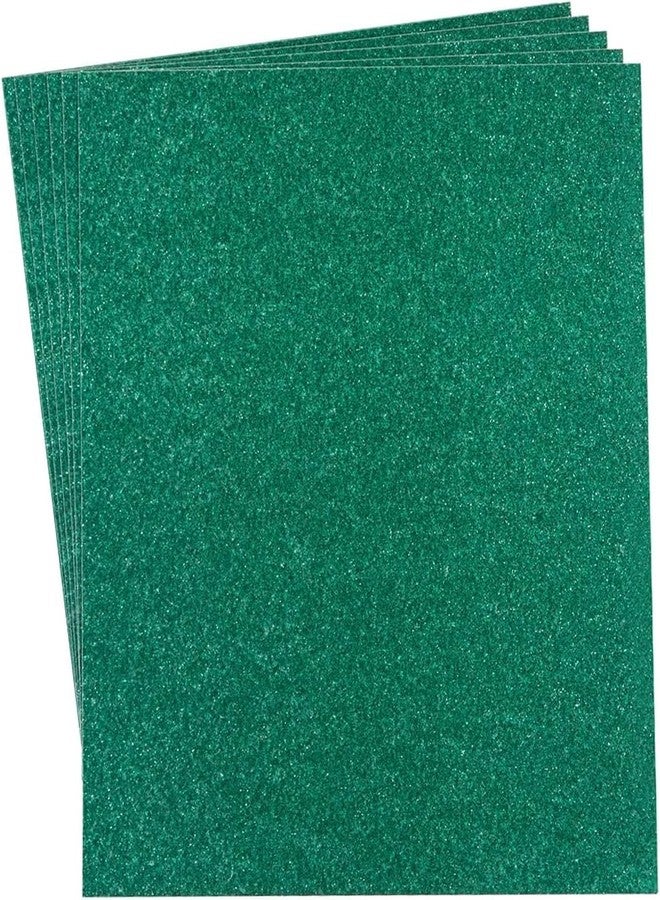 Eclet A4 Glitter Foam Sheet Sparkles Green Color, for Art & Craft, Decoration, Gift Wrapping, Scrapbooking, Craft Project, Etc - Image 1